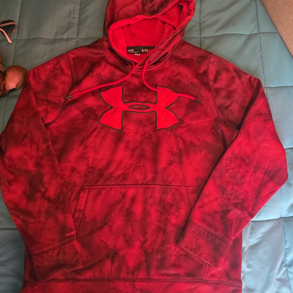 Under Armour Crimson Hoodie with Logo